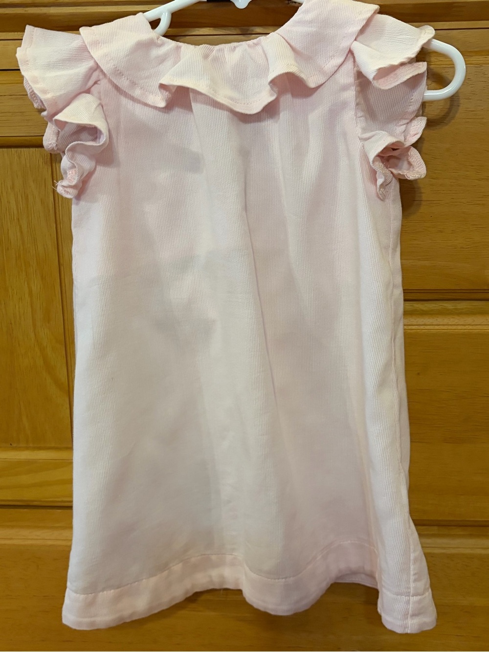 Mud Pie Girl's Pink Lightweight Cotton-Blend Dress w/Flutter Sleeves Size 12-18M